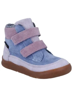 Leder-Barfußschuhe "Samy" in Hellblau/ Lila
