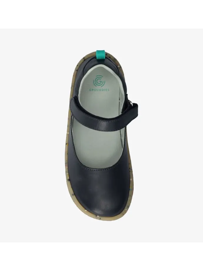 Leder-Barfußschuhe "Stella" in Schwarz