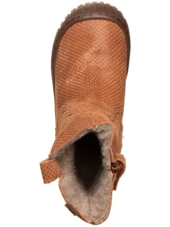 Leder-Boots in Hellbraun