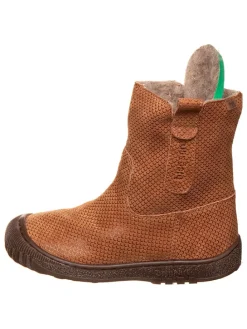 Leder-Boots in Hellbraun