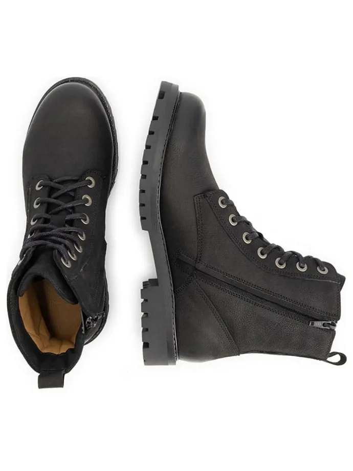 Leder-Boots "Akland" in Schwarz