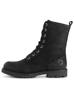 Leder-Boots "Bossvika" in Schwarz