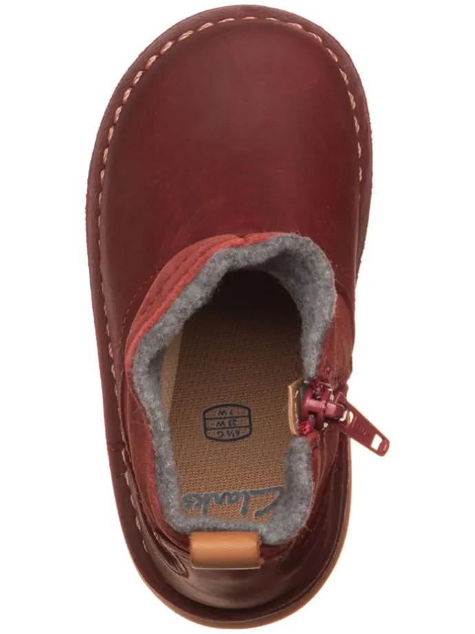 Leder-Boots "Comet Frost" in Bordeaux