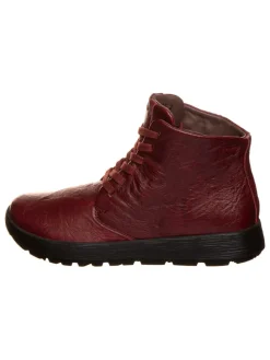 Leder-Boots "Comoda" in Bordeaux