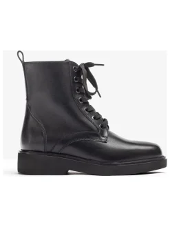 Leder-Boots "Fermo" in Schwarz