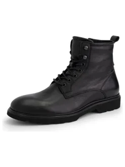 Leder-Boots "Foun St. " in Schwarz