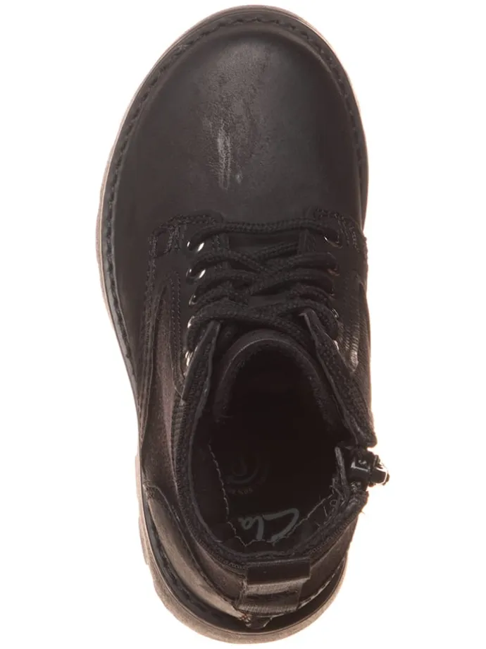 Leder-Boots "Heath Chard" in Schwarz