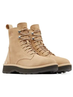 Leder-Boots "Hi-Line" in Beige
