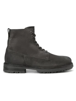 Leder-Boots in Anthrazit