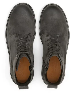 Leder-Boots in Anthrazit