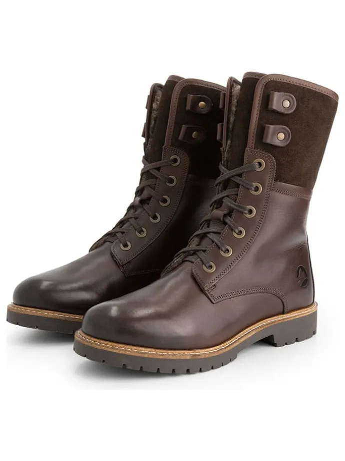 Leder-Boots in Braun