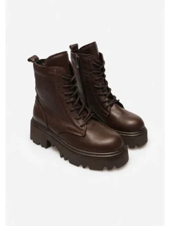 Leder-Boots in Braun