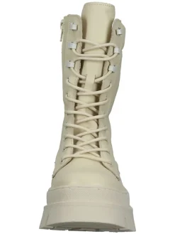 Leder-Boots in Creme