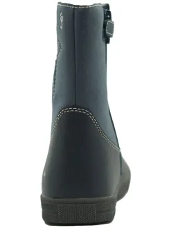 Leder-Boots in Dunkelblau