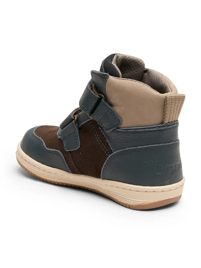 Leder-Boots in Dunkelblau