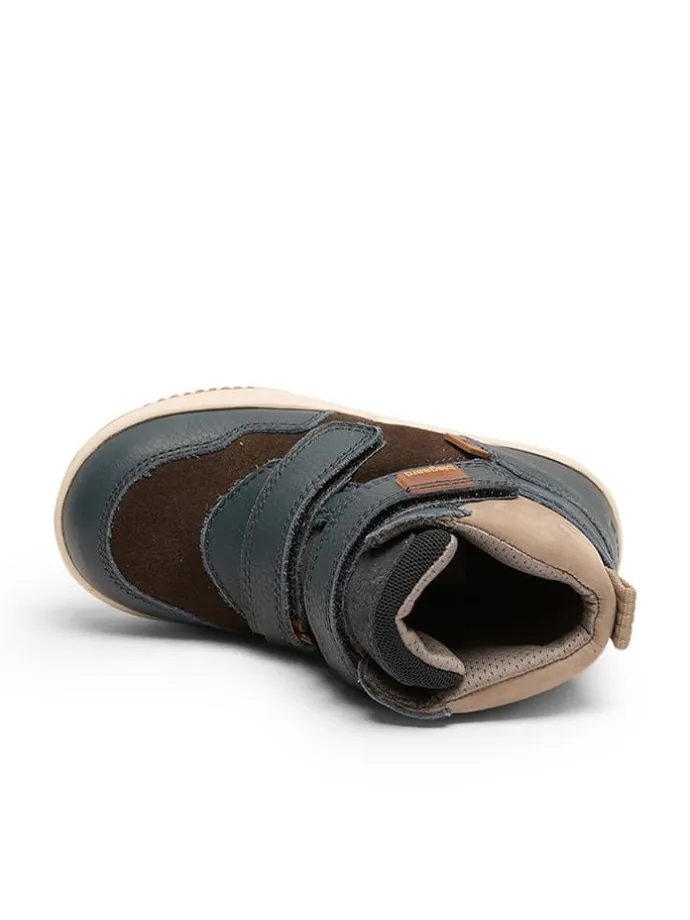 Leder-Boots in Dunkelblau