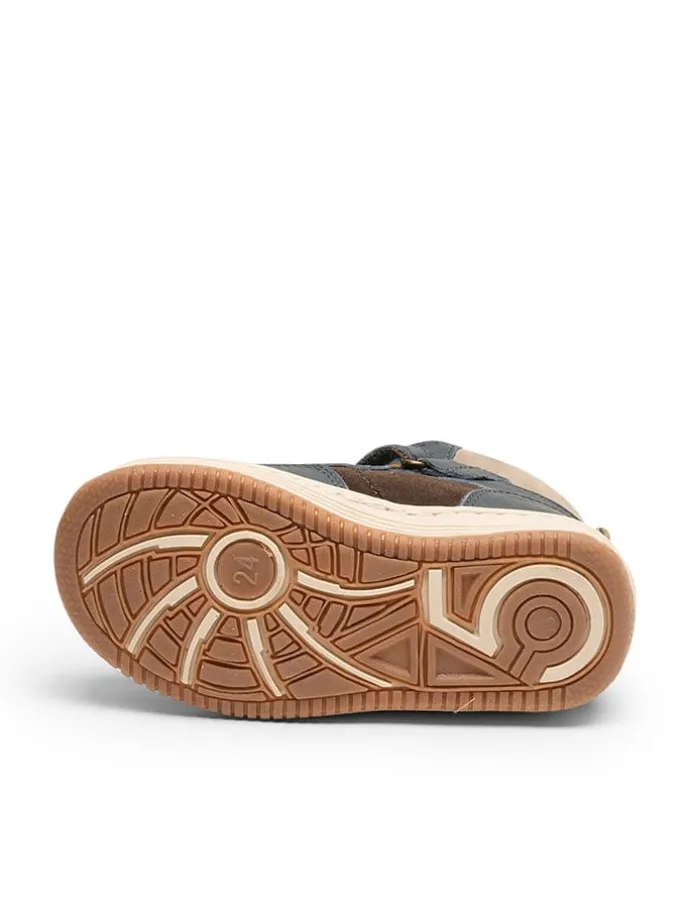 Leder-Boots in Dunkelblau