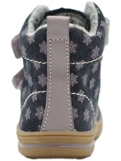 Leder-Boots in Dunkelblau