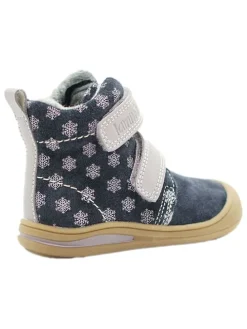 Leder-Boots in Dunkelblau