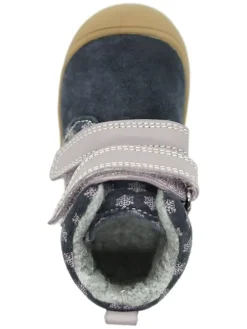 Leder-Boots in Dunkelblau