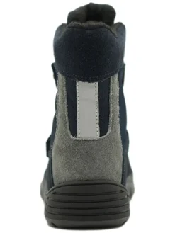 Leder-Boots in Dunkelblau