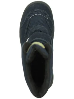 Leder-Boots in Dunkelblau