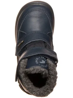 Leder-Boots in Dunkelblau