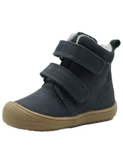 Leder-Boots in Dunkelblau