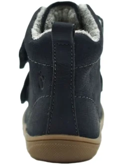 Leder-Boots in Dunkelblau