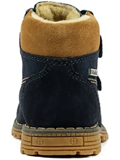 Leder-Boots in Dunkelblau