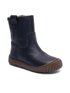 Leder-Boots in Dunkelblau