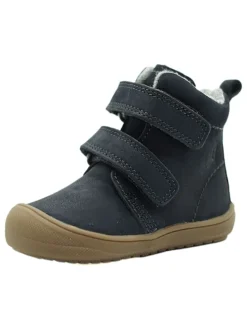 Leder-Boots in Dunkelblau