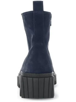 Leder-Boots in Dunkelblau