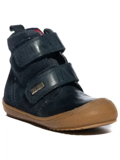 Leder-Boots in Dunkelblau