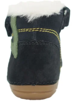 Leder-Boots in Dunkelblau