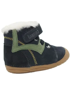 Leder-Boots in Dunkelblau