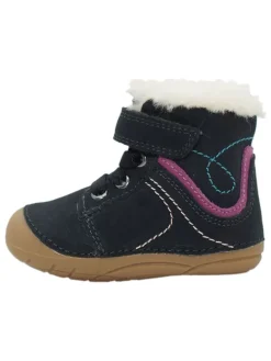 Leder-Boots in Dunkelblau