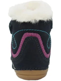 Leder-Boots in Dunkelblau