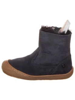 Leder-Boots in Dunkelblau