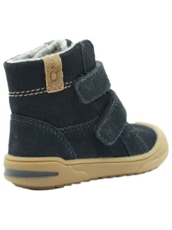 Leder-Boots in Dunkelblau