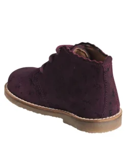 Leder-Boots in Dunkelrot