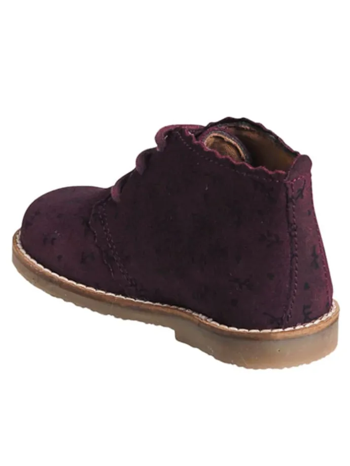 Leder-Boots in Dunkelrot