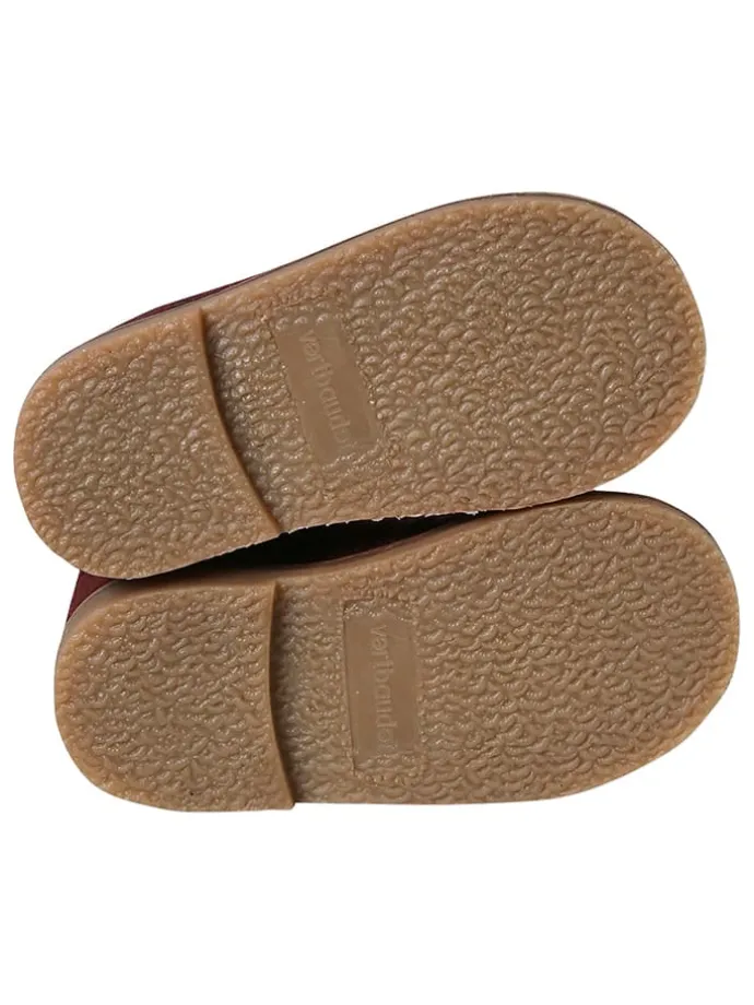 Leder-Boots in Dunkelrot