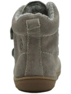 Leder-Boots in Grau