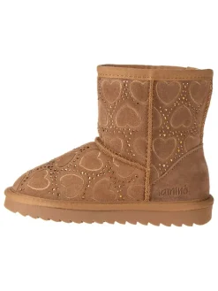 Leder-Boots in Hellbraun