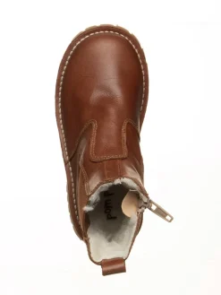 Leder-Boots in Hellbraun