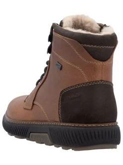 Leder-Boots in Hellbraun