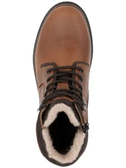 Leder-Boots in Hellbraun