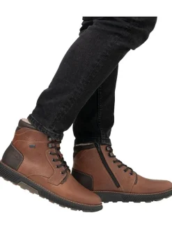 Leder-Boots in Hellbraun