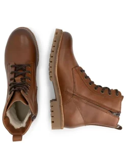 Leder-Boots in Hellbraun